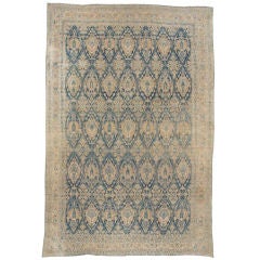 Late 19th Century Antique Persian Kirman Rug