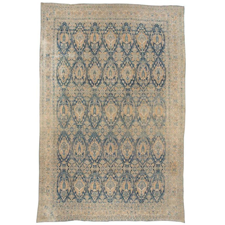 Late 19th Century Antique Persian Kirman Rug