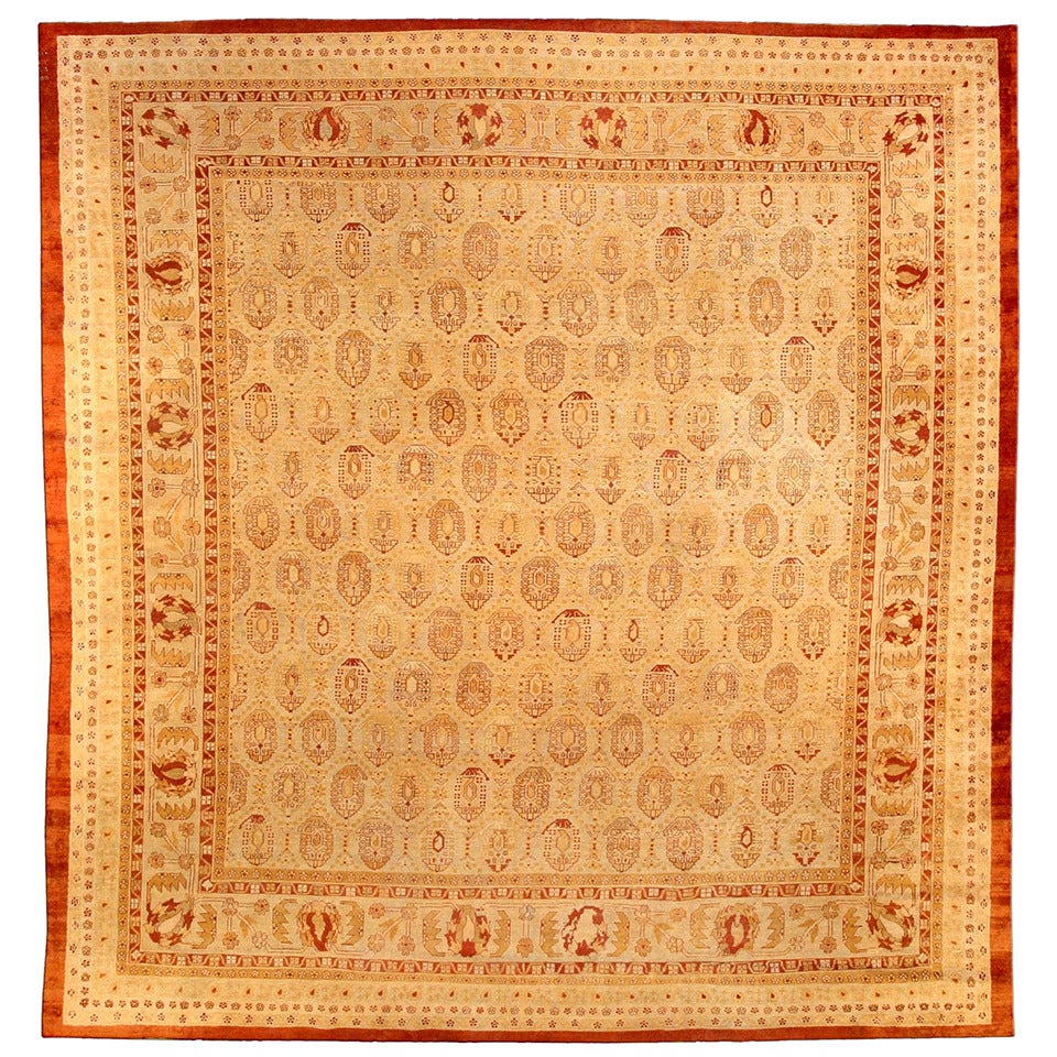 Indian Amritsar Antique Rug