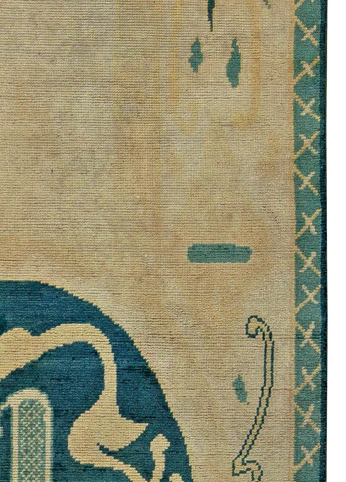 Hand-Woven Vintage Japanese Carpet