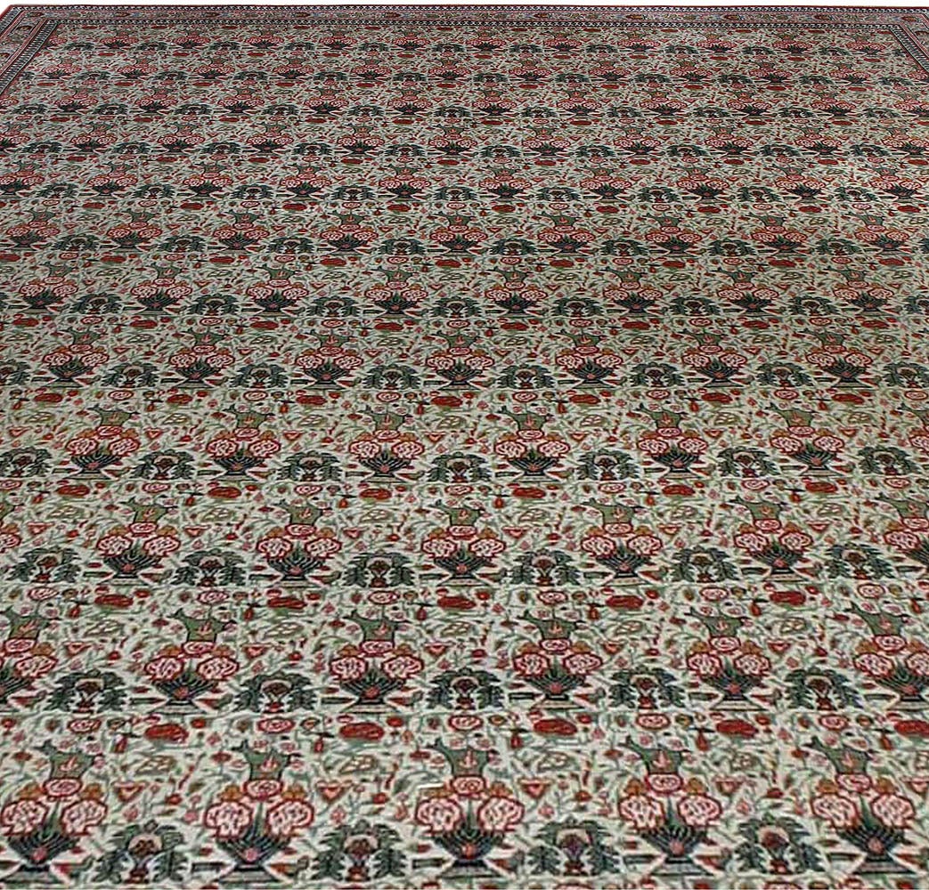 Antique Persian Tehran rug.