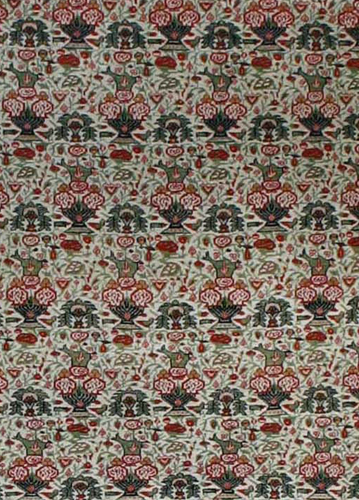 17th Century Antique Persian Tehran Rug