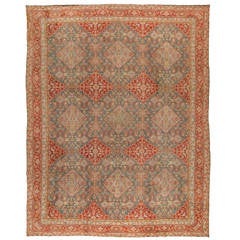 Antique Cotton Indian Agra Rug 1