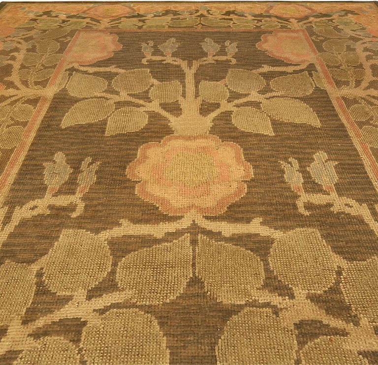 British Art and Crafts Rug by Voysey