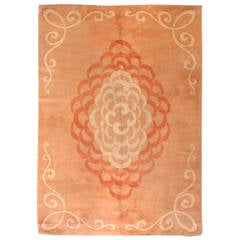 Vintage French Art Deco Rug 11