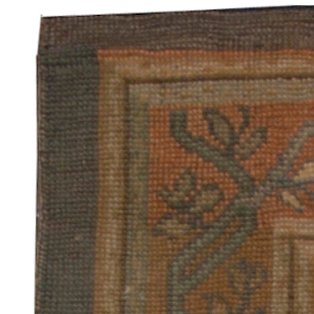 Antique Irish Donegal Runner Rug For Sale at 1stdibs