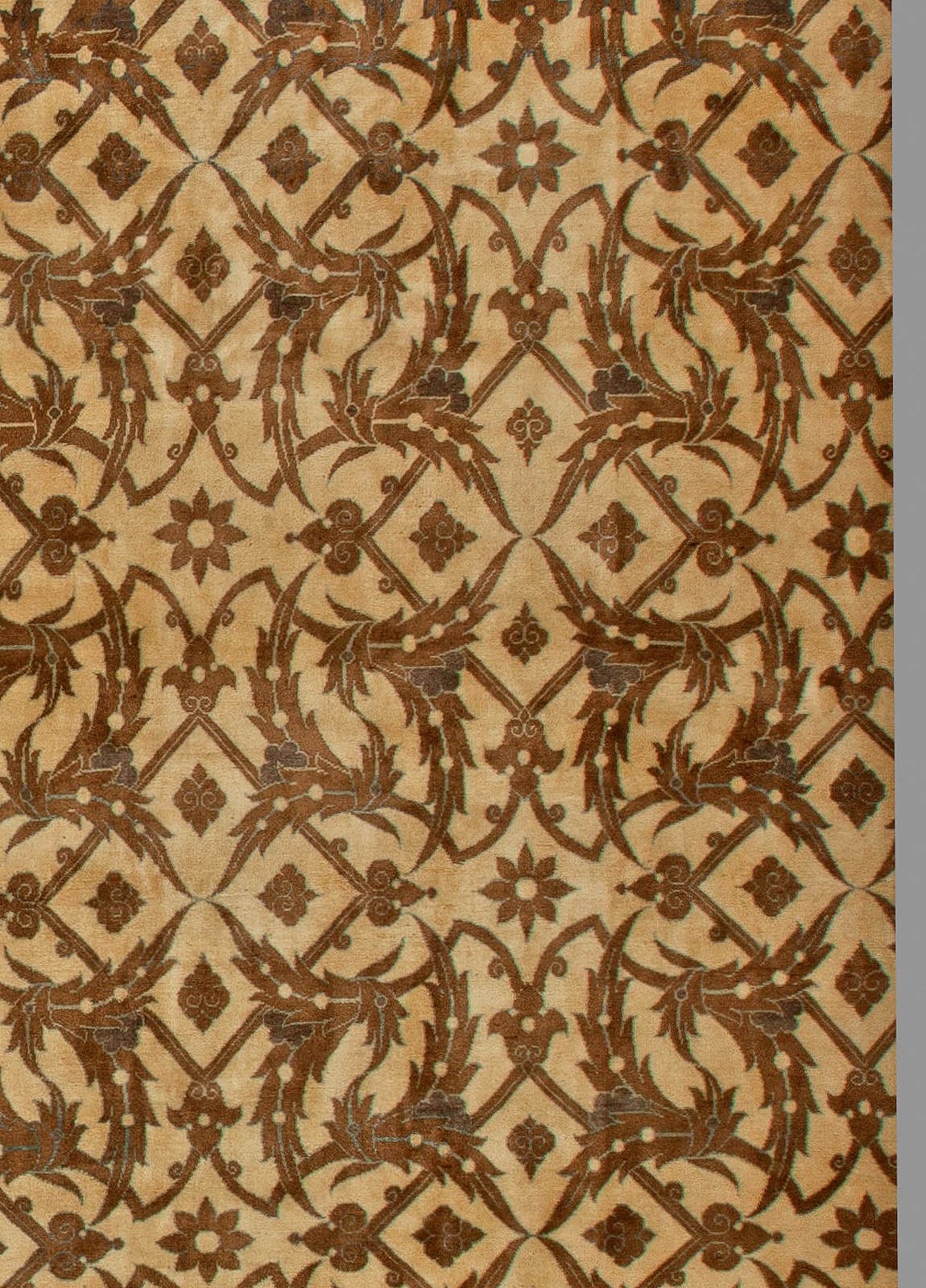 Tappeto Doris Leslie Blau Vintage Indian Brown In condizioni buone in vendita a New York, NY