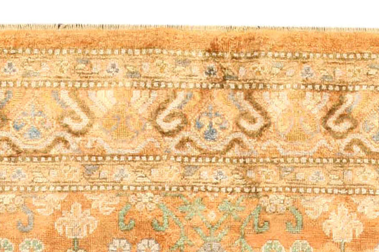 20th Century Silk Samarkand Khotan Rug