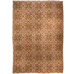 Vintage Portuguese Needlework Rug 1