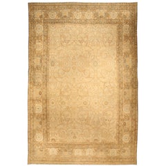 Persischer Kirman-Teppich aus handgefertigter Wolle aus dem 19.