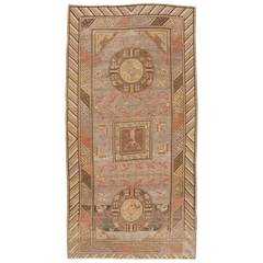 Antique Samarkand ( Khotan ) Rug 8