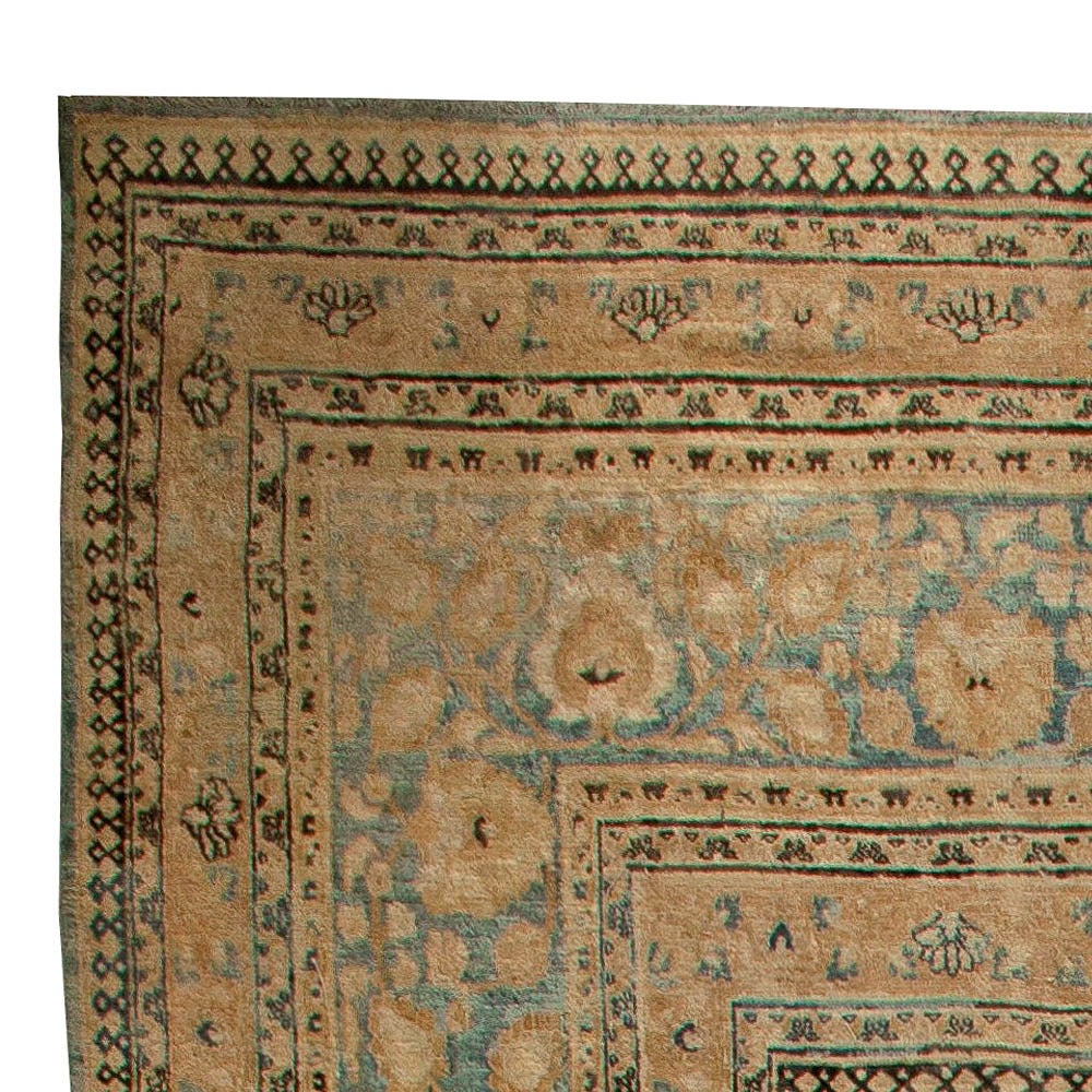 A late 19th century antique Persian Meshad rug.