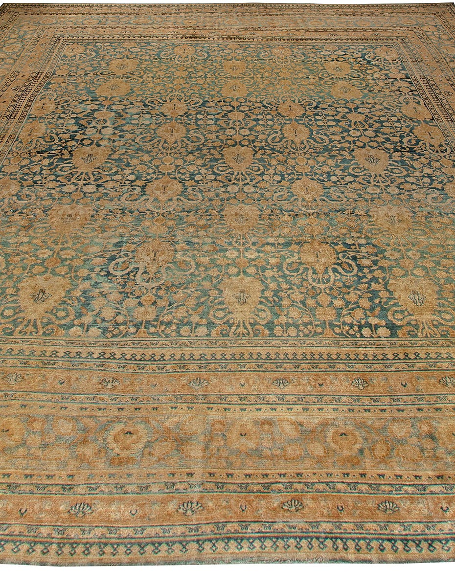 19th Century Antique Persian Meshad Rug