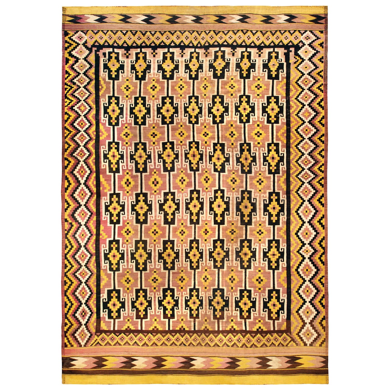 Vintage Afghan Kilim Rug at 1stdibs