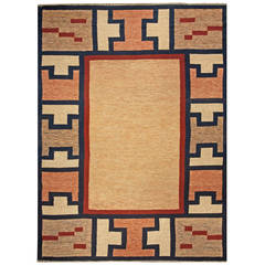 Vintage Swedish Flat-Woven Rug 7