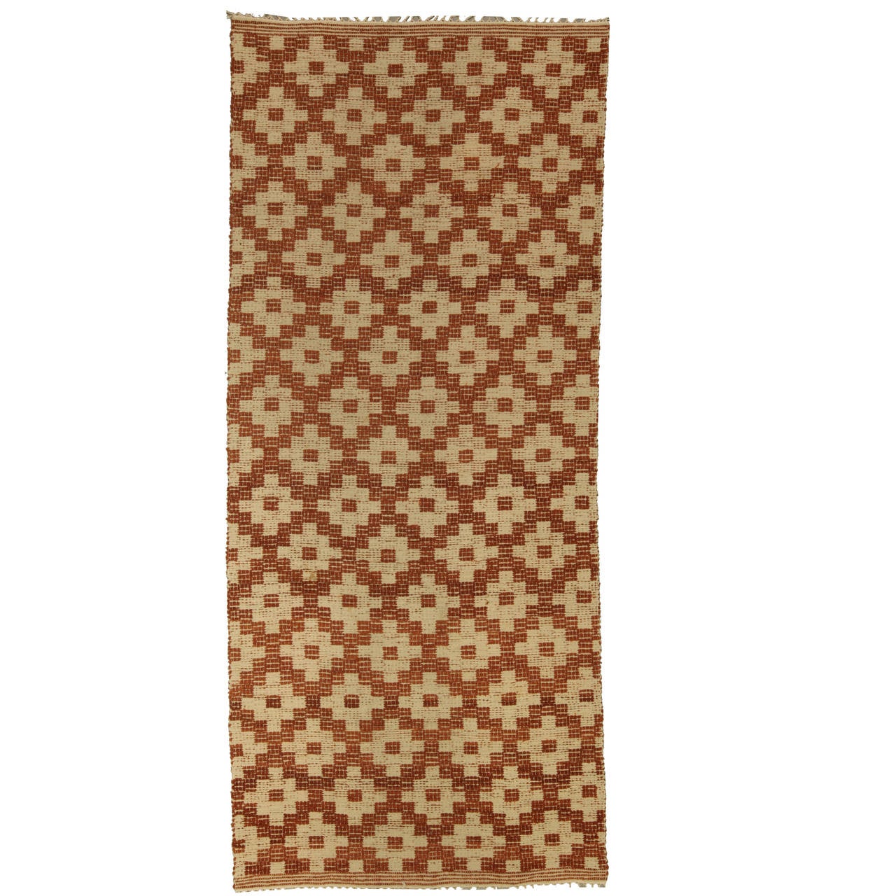 Vintage Swedish Runner Rug For Sale at 1stdibs