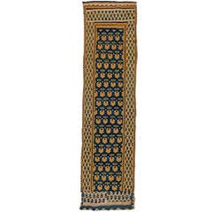 Antique Spanish Flat-Weave Runner Rug 11