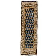 Antique Spanish Flat-Weave Runner Rug 12