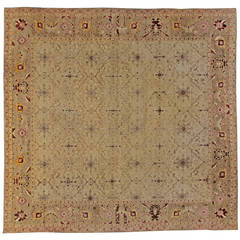 Antique Indian Agra Rug 10