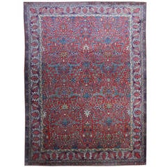 Antique Persian Tehran Rug 7