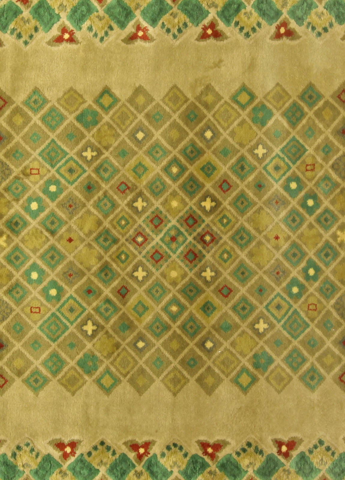 Vintage French Deco Rug by Paule Leleu For Sale at 1stdibs