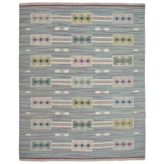 A Vintage Swedish Flat Weave Rug