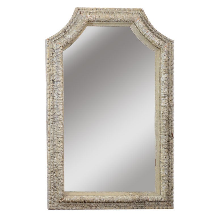 Italian 18th Century Carved Frame with Mirror-Plate