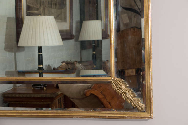 German Pair of Large Scale Rectangular Neoclassical Style Mirrors, Early 20th Century