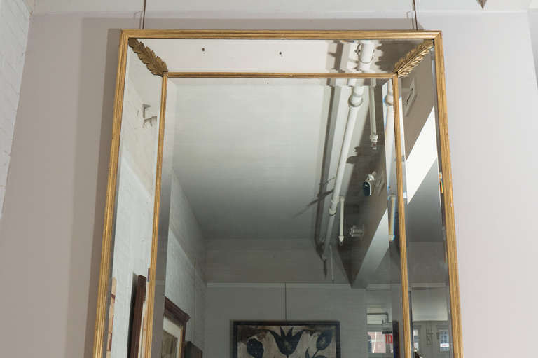 Pair of Large Scale Rectangular Neoclassical Style Mirrors, Early 20th Century In Excellent Condition In Long Island City, NY