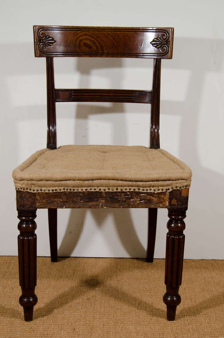 A Set of 20 George IV Mahogany Dining Chairs from Bath, UK