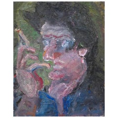 "Man Smoking", 2012 by Artist David Paulson