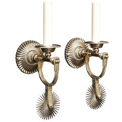 Iron and Silver Gaucho Spur Sconces with Articulating Spurs