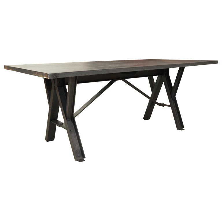 Gilles Oudin Black Table For Sale
