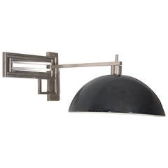 Reggiani Articulated and Adjustable Nickel Wall Light