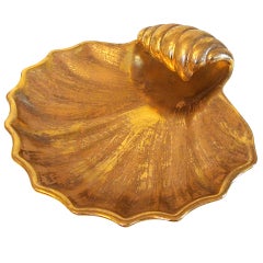 Decorative Gold Shell Dish
