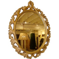 Acanthus Leaf Gold Mirror