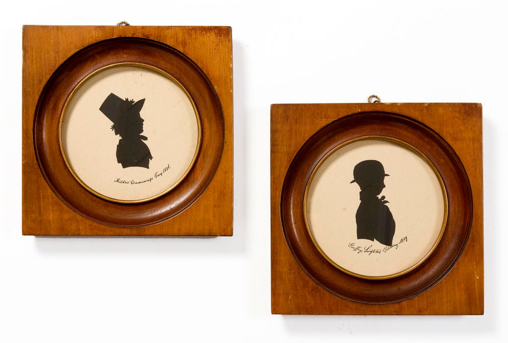 Pair of Framed Silhouettes