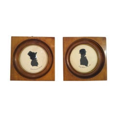 Pair of Framed Silhouettes