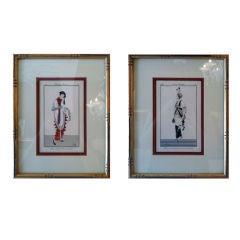 Set of Two French Fashion Engravings