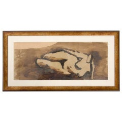 Nude Watercolor Painting
