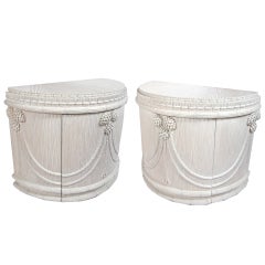 Pair of Demilune Side Tables