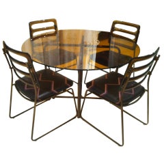 Vintage Dining Table and Four Chairs