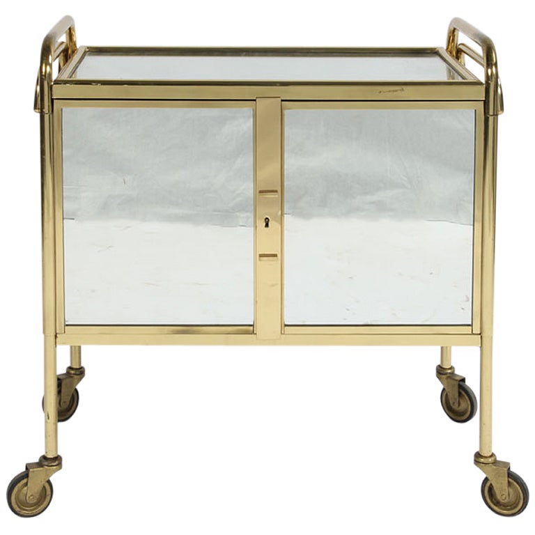 Mirrored Bar Cart By Pierre Cardin