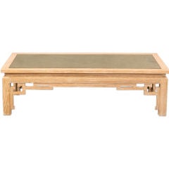 James Mont Cerused Oak Coffee Table