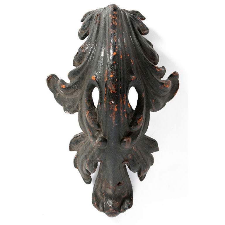 Black Metal Acanthus Leaf For Sale at 1stDibs