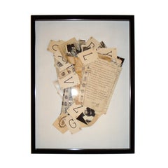 Assemblage of Antique French papers by Woody Biggs
