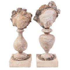 Set of Two Shell Garnitures