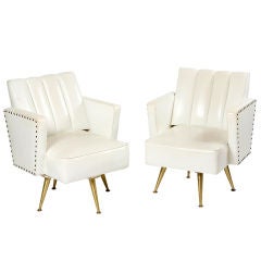 Pair of Retro Swivel Chairs