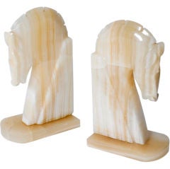 Pair of Onyx Bookends