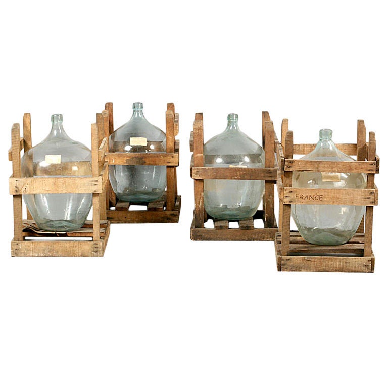 Set of 4 French Bottles